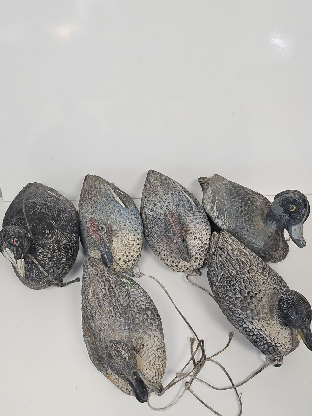 Lot statues canards décoratifs signées Alzavola Moretta animaux déco maison