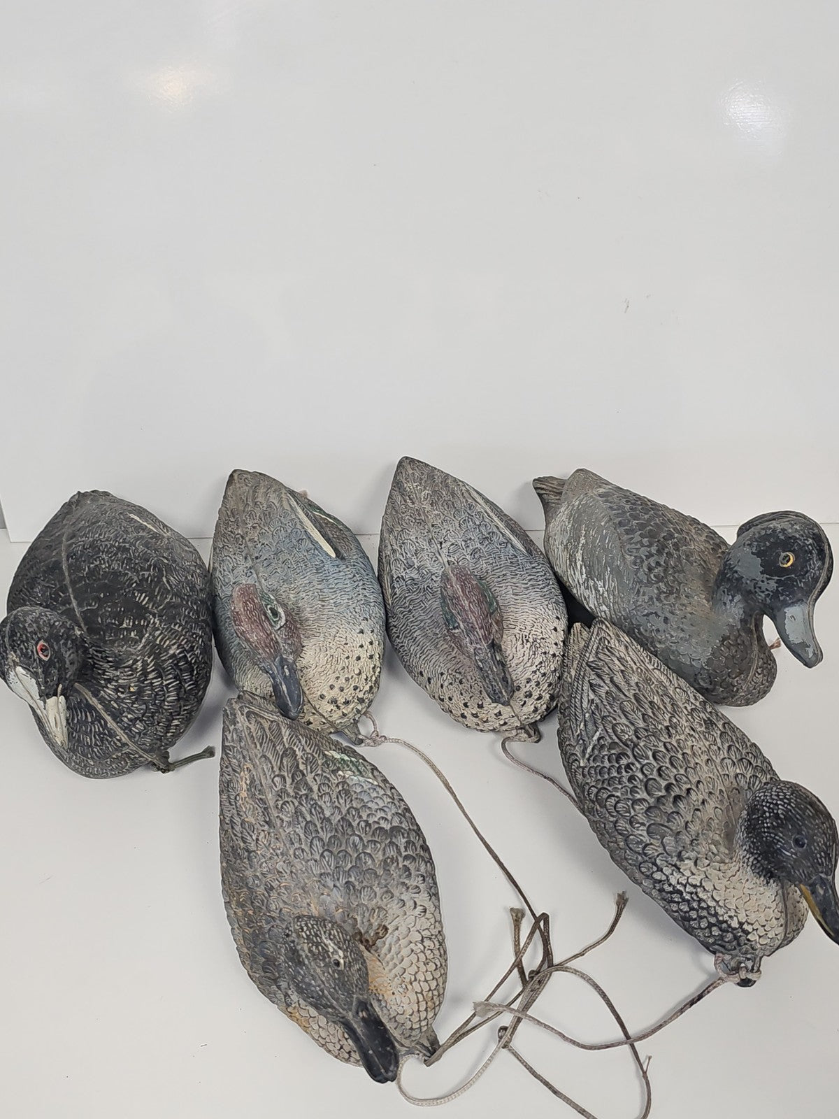 Lot statues canards décoratifs signées Alzavola Moretta animaux déco maison