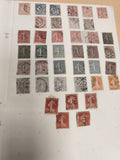 Lot timbres France oblitérés Semeuse différentes valeurs philatélie