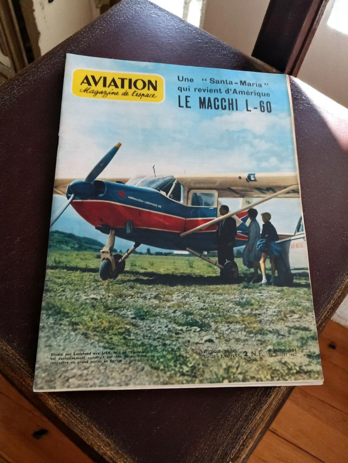 Magazine Aviation Magazine de l’Espace 1962 Le Macchi L-60 Ancien Vintage