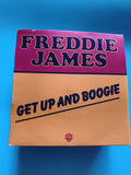 Vinyle 45 tours FREDDIE JAMES Get Up and Boogie pochette orange disco