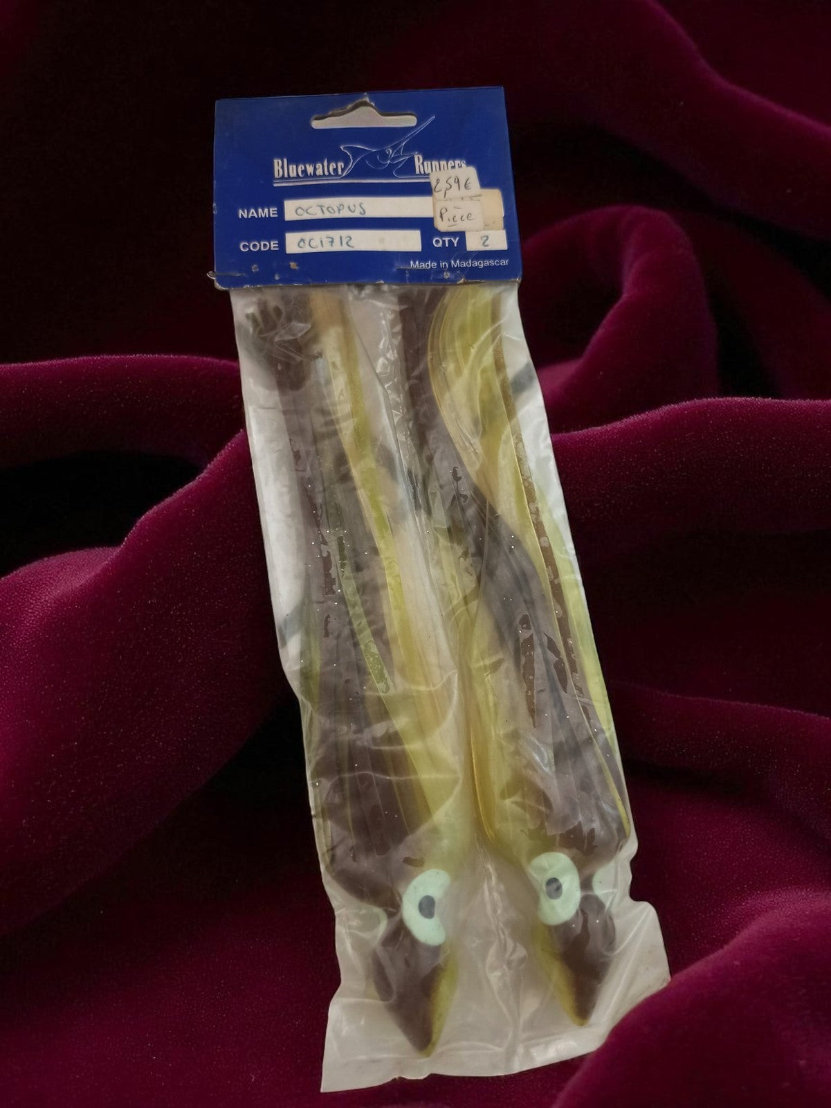 Leurre pêche Bluewater Runners octopus vintage rare neuf ancien stock