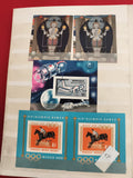 Timbres Mongolie Jeux Olympiques 1968 sport équitation espace art bouddhique 4₮
