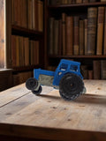 Tracteur miniature Matchbox vintage bleu ancien jouet agricole métal
