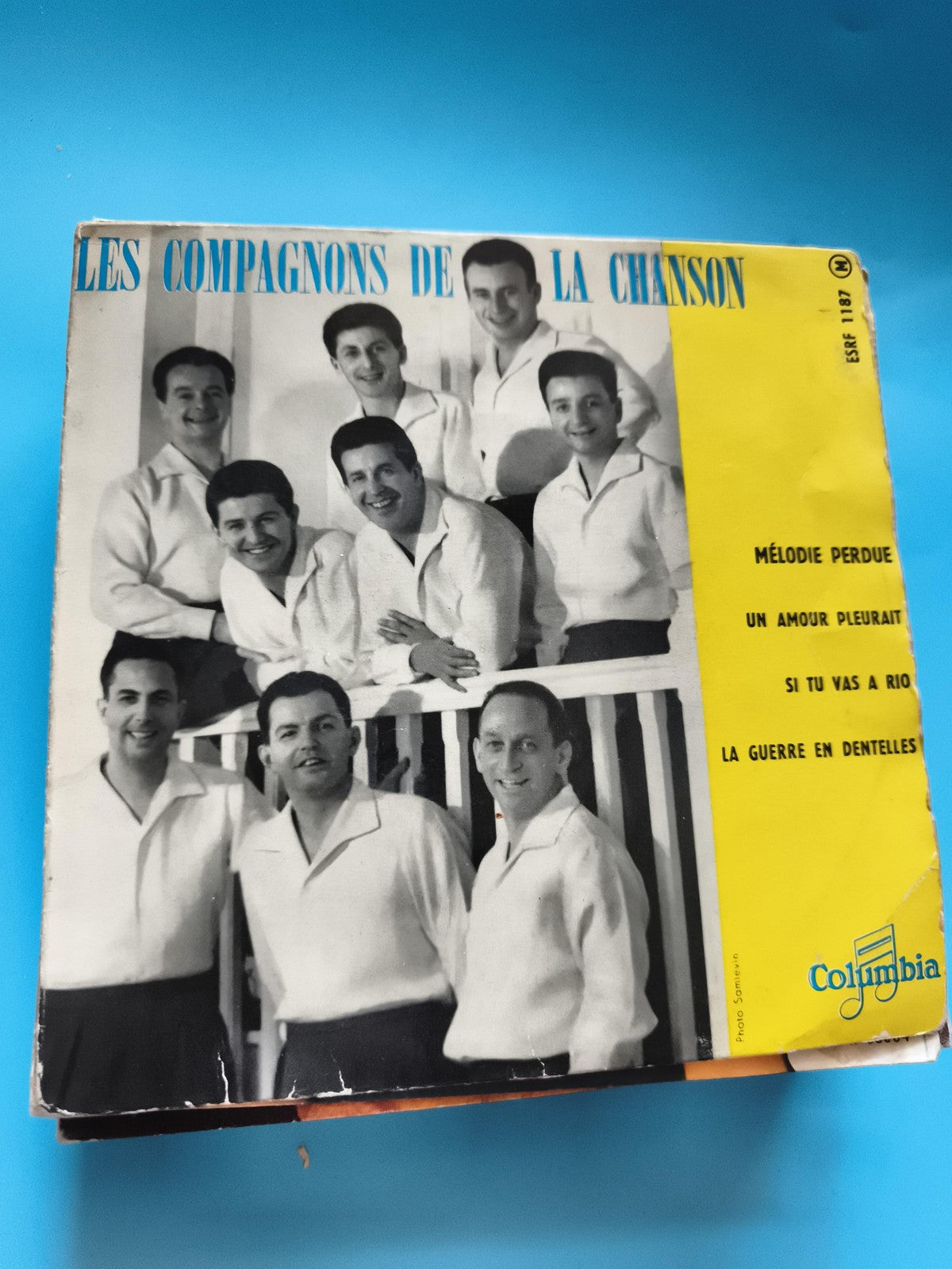 Vinyle 45 tours Les Compagnons de la Chanson Columbia Mélodie Perdue ESRF 1187