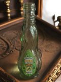 Mignonette vintage vide Hierbas Tunel, bouteille verte, collection alcool