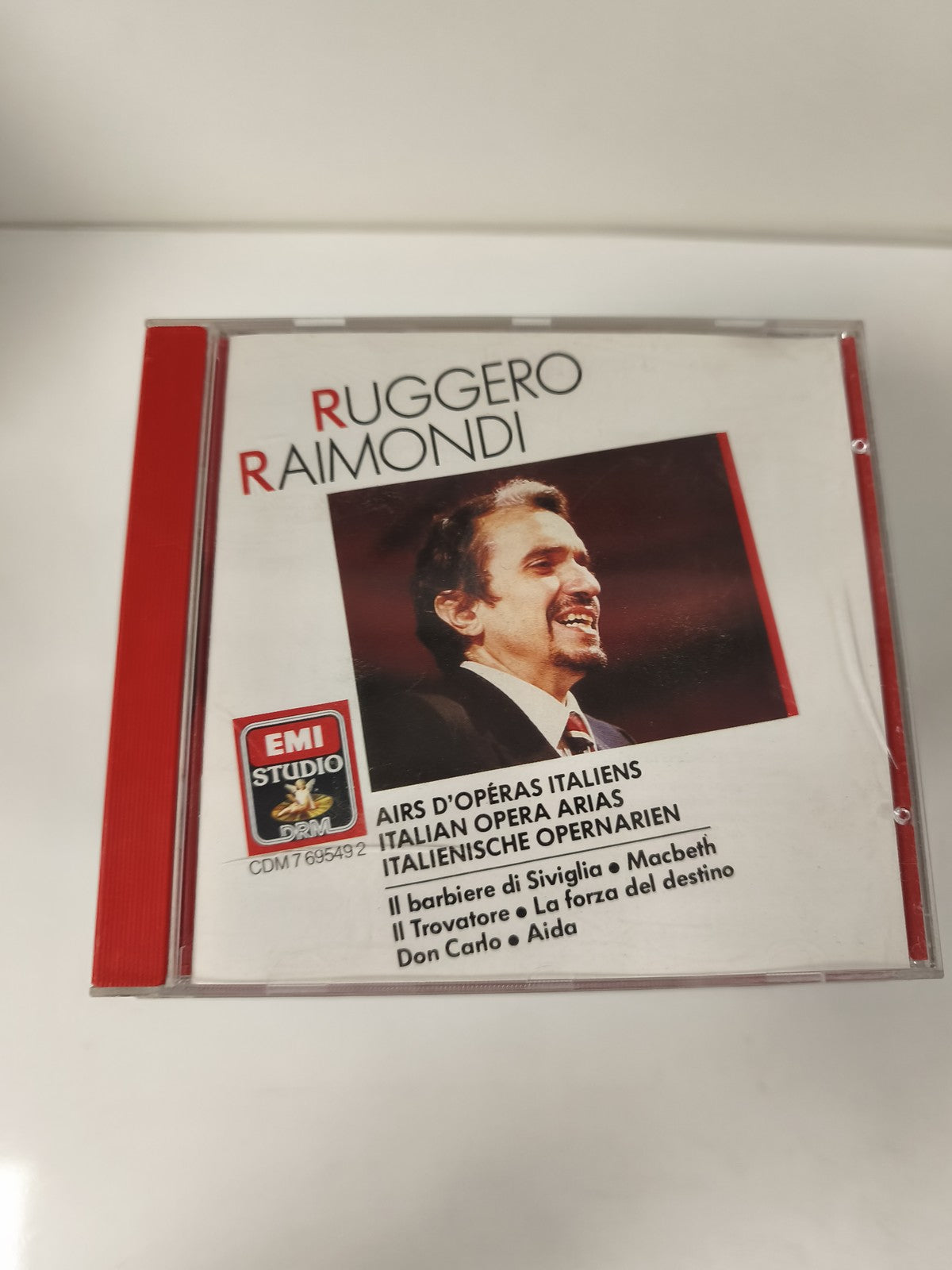 CD Ruggero Raimondi Airs d'Opéras Italiens EMI Studio Boîtier Rouge