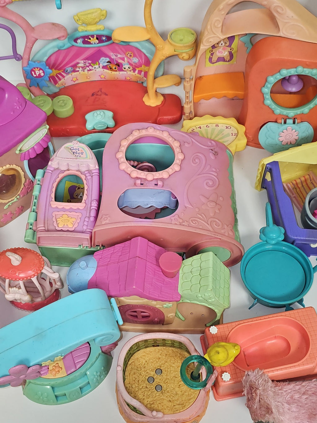 Gros lot maisons et accessoires Littlest Petshop Petshop maison animaux jouets e