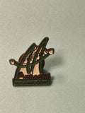 Pin's vintage Aubagne animation émaillé vert blanc rouge collection occasion