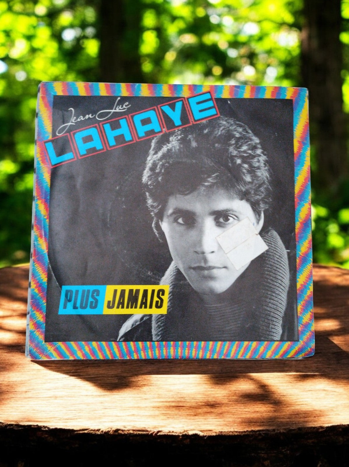 Vinyle 45T Jean-Luc Lahaye Plus Jamais, pochette années 80, édition rare