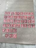 Gros lot timbres anciens Marianne 10c rouges oblitérés philatélie étude France