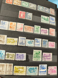 Lot anciens timbres oblitérés Roumanie, Posta Romana, multicolores, véhicules