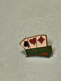 Pin's vintage Tapis Vert jeu de cartes poker casino collection ancien