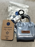 Mini pochette Cabaia bleu brillant Adventurer Pico porte-clés neuf