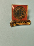 Pin's vintage esprit meuble Promotion Européenne doré rouge collection déco