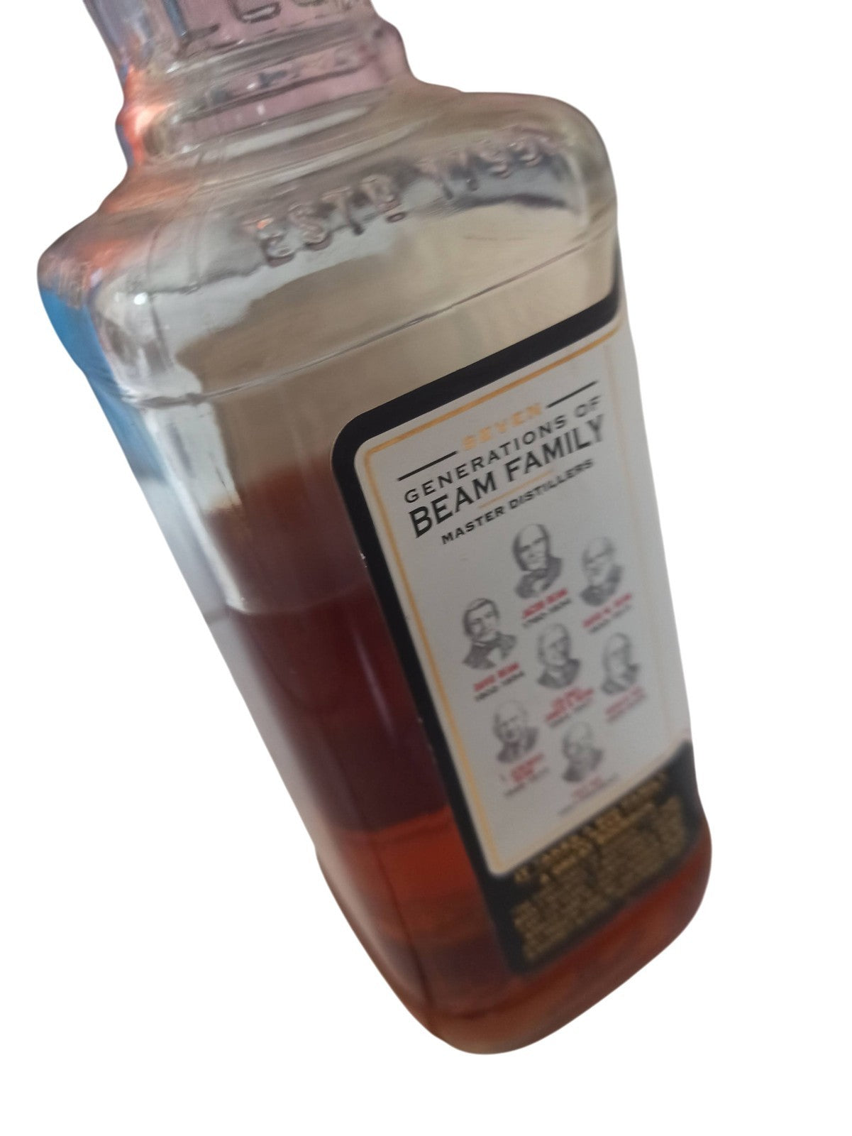 Bouteille Jim Beam Kentucky Bourbon vintage déco rétro ancien flacon whiskey