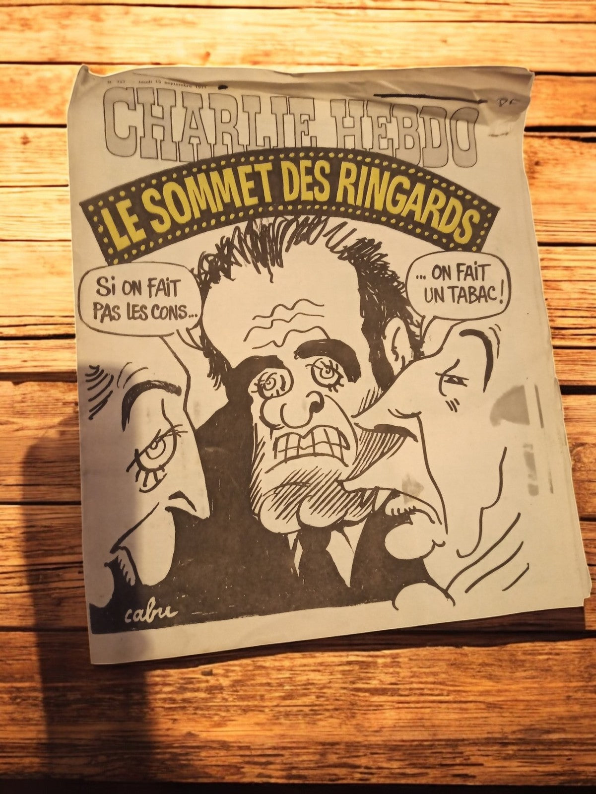Magazine Charlie Hebdo vintage années 70 satire politique cabu journal ancien