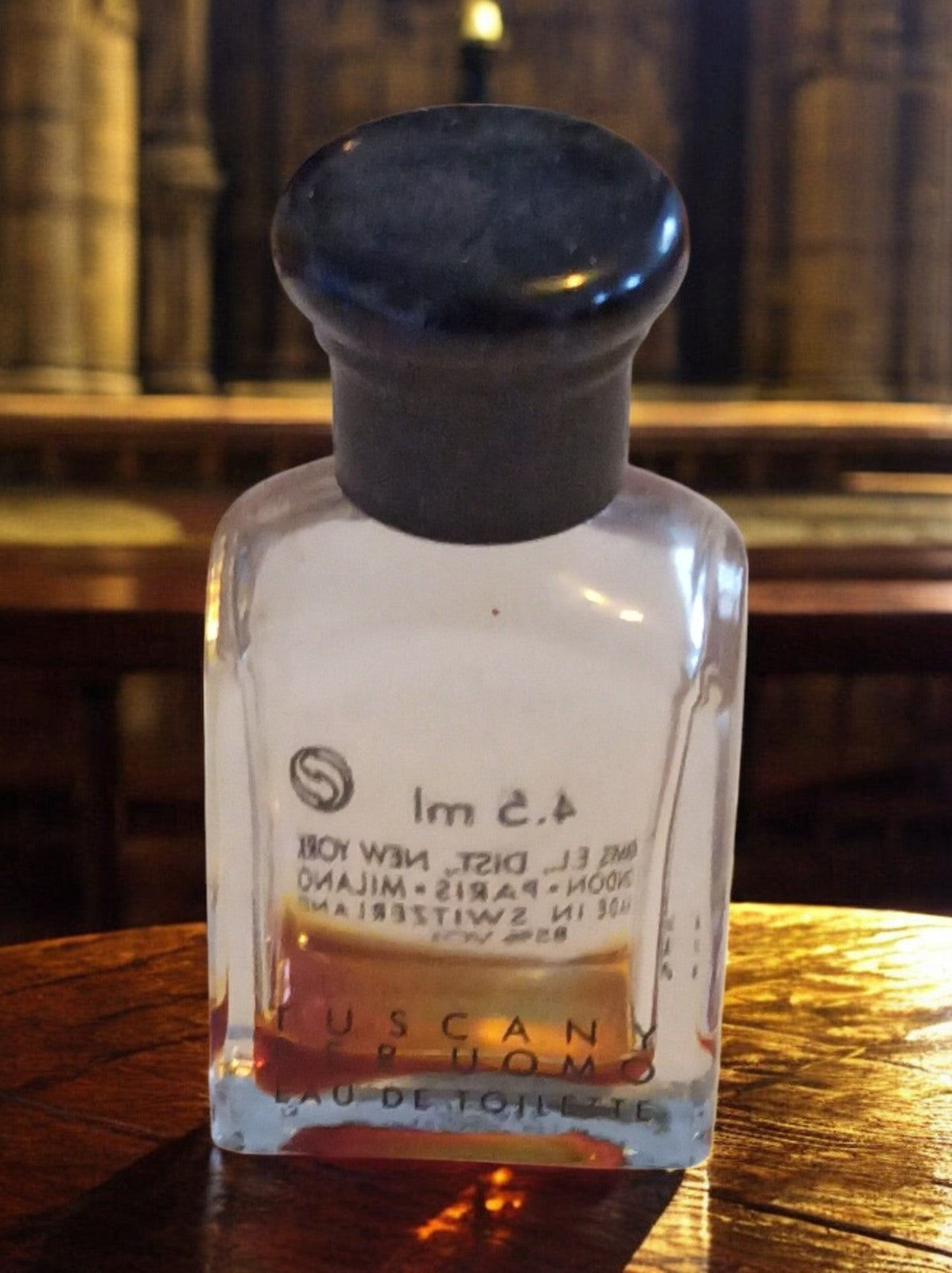 Miniature parfum Tuscany pour homme vintage 4,5 ml flacon eau de toilette rare