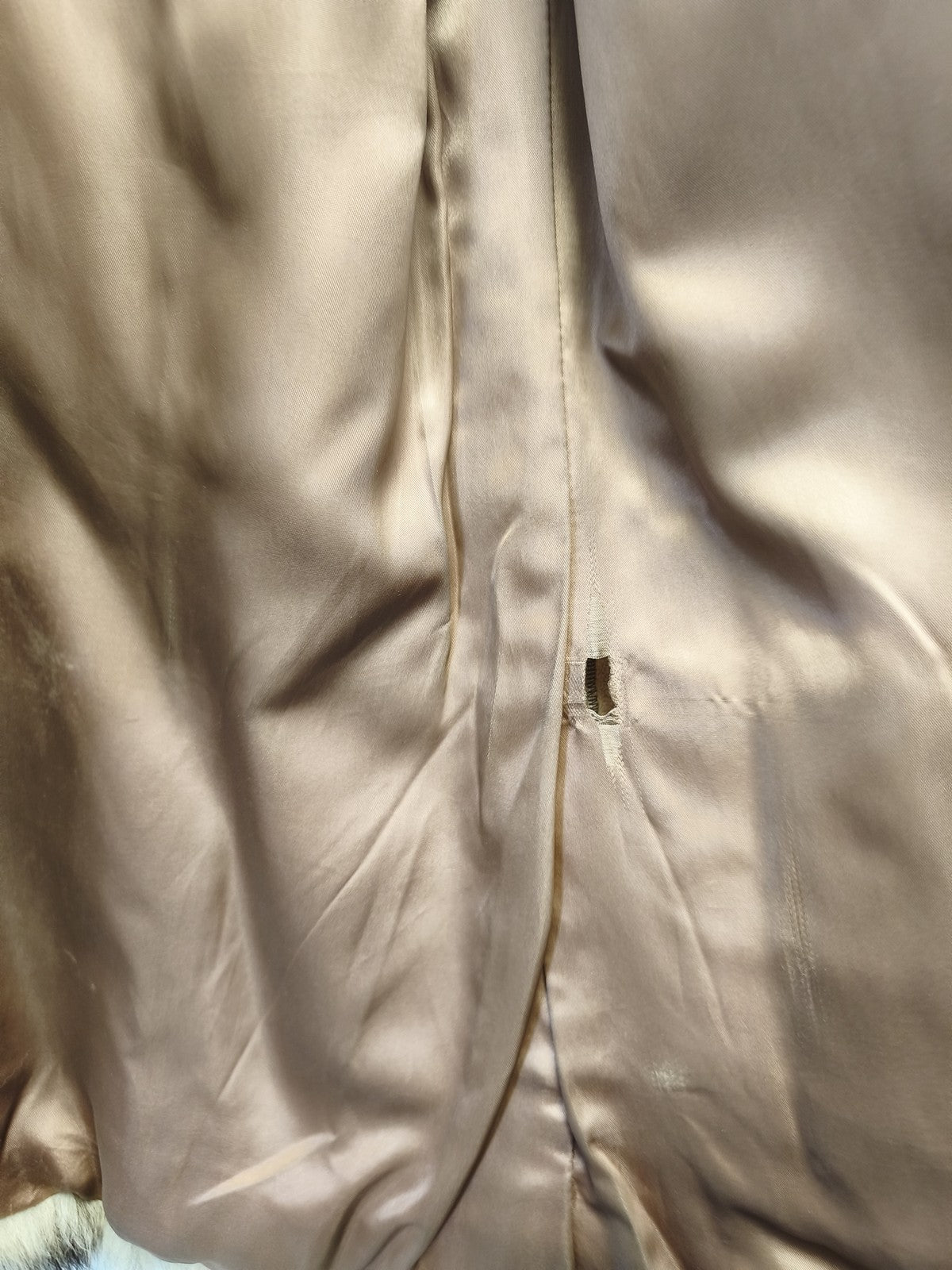Blouson vintage femme XL ancien veste rétro fourrure vison authentique élégante