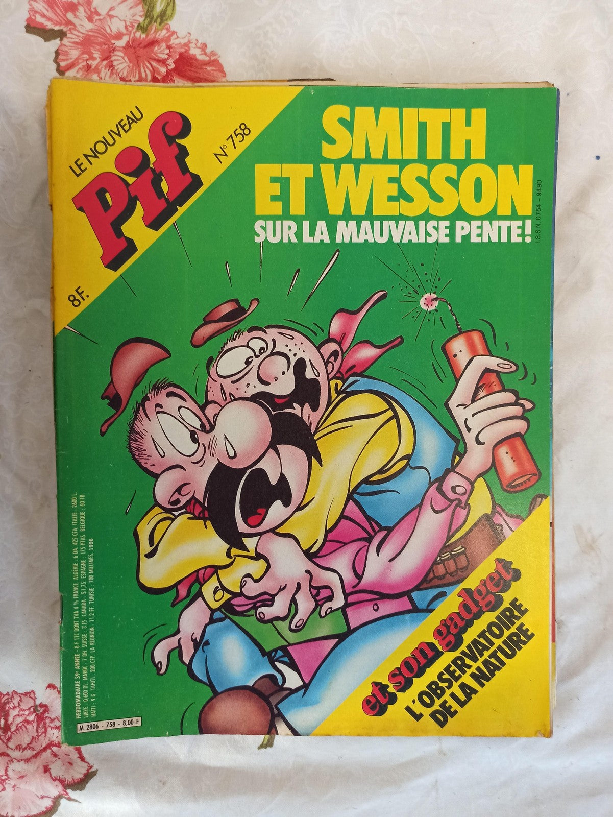 Magazine Pif vintage ancien numéro rétro collection presse jeunesse BD état