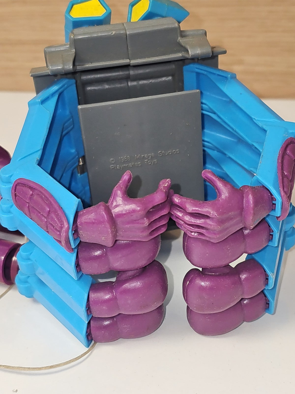 TMNT Vintage Knucklehead 1988 Pince Grappin Foot Clan Tortues Ninja ancien jouet