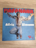 Vinyle 45 tours Afric Simone MAFANANA pochette bleue illustrée (Ref 1)