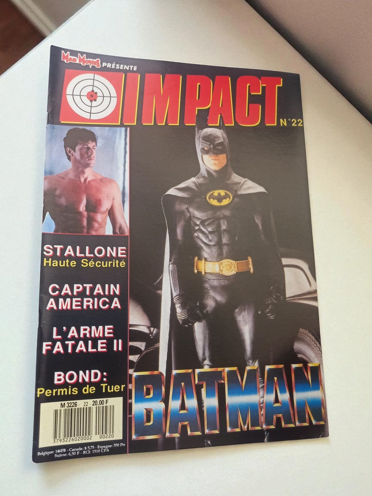 Magazine cinéma Impact n°22 Batman vintage rétro Mad Movies