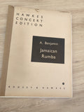 Ancien livre partitions violon piano Jamaican Rumba A. Benjamin Boosey Hawkes