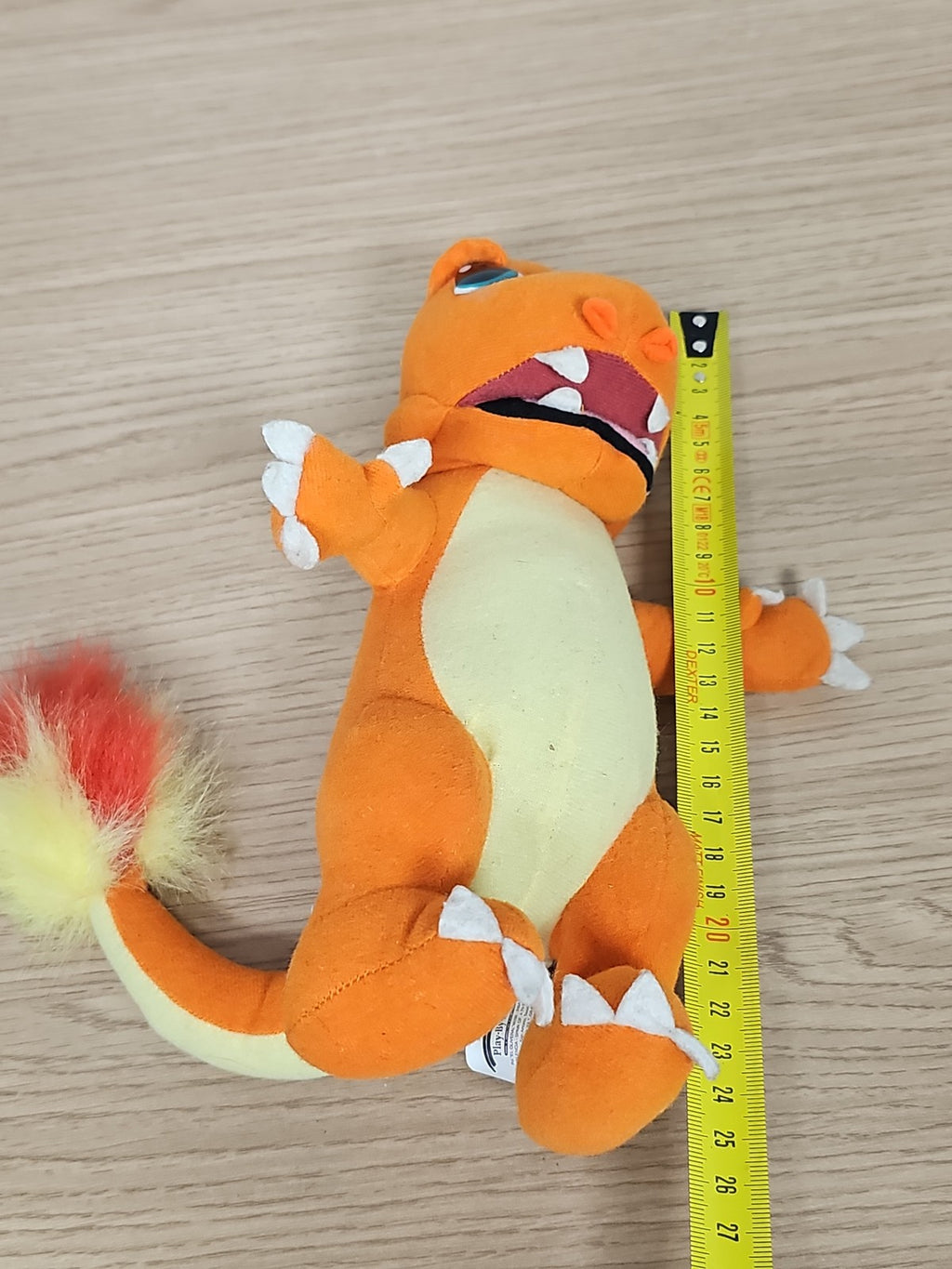 Peluche rétro Salamèche Pokémon Nintendo ancienne, collection vintage rare 90s
