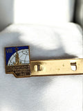 Broche soviétique 1962 Congrès international émaillée, vintage URSS rétro USSR