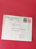 Enveloppe philatélie Sfax Tunisie avec timbres oblitérés et cachet postal