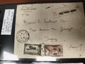 Lettre recommandée Maroc 1933 cachet 43e Goum Fez timbres aviation