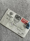 Lettre ancienne Mexique vers France, timbres CORREO AEREO, cachets avion