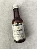 Miniature whisky Canadian Mist 50ml bouteille alcool partiellement remplie