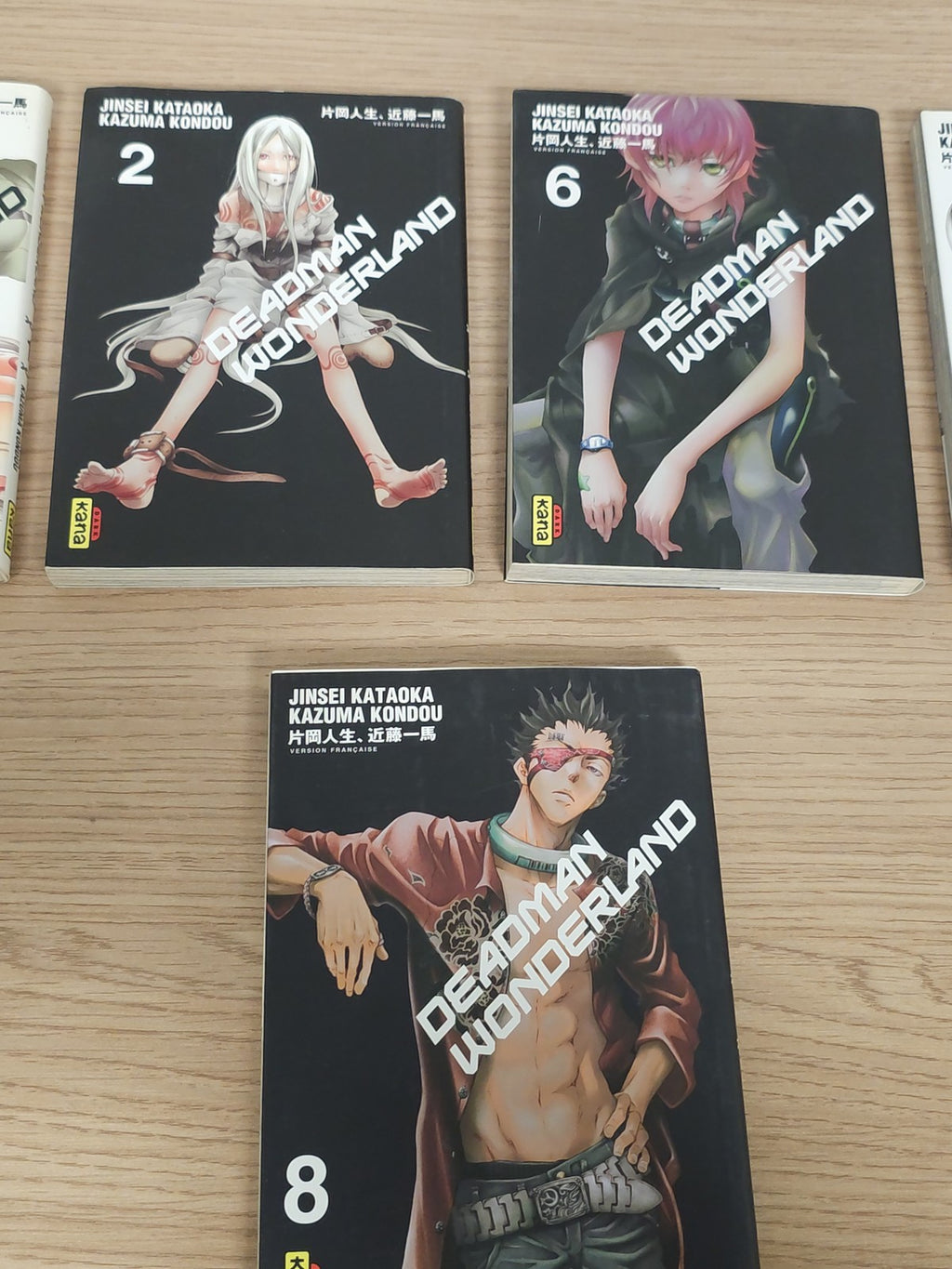 Lot de mangas Deadman Wonderland tomes variés, livres d'occasion manga VF