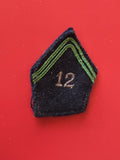 Insigne militaire losange de bras Cuirassiers armée française original d?occasio
