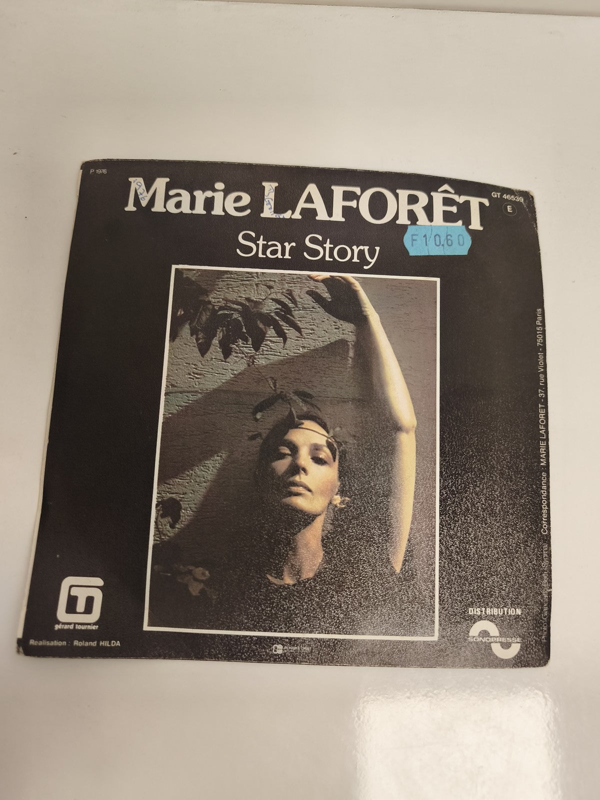 Vinyle 45 tours Marie Laforêt Star Story pochette noire chanson française