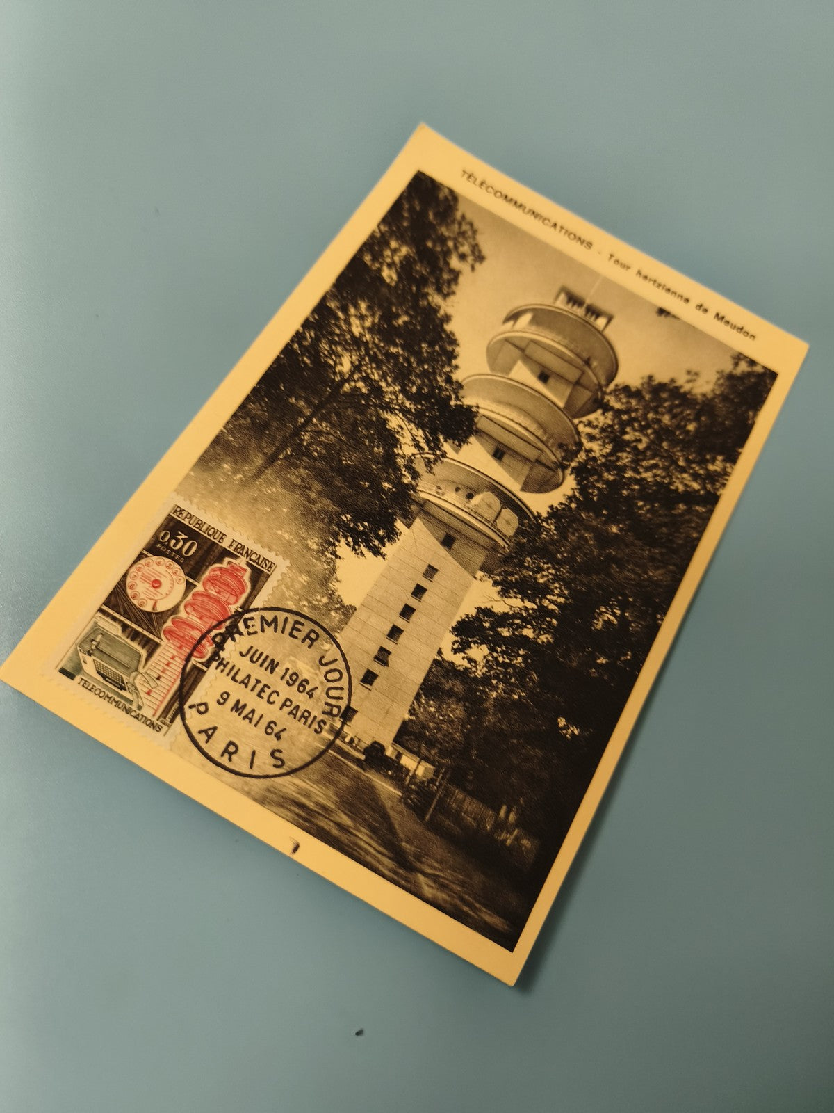 Enveloppe Premier Jour FDC Télécommunications Tour Hertzienne Paris 1964 (Ref 11