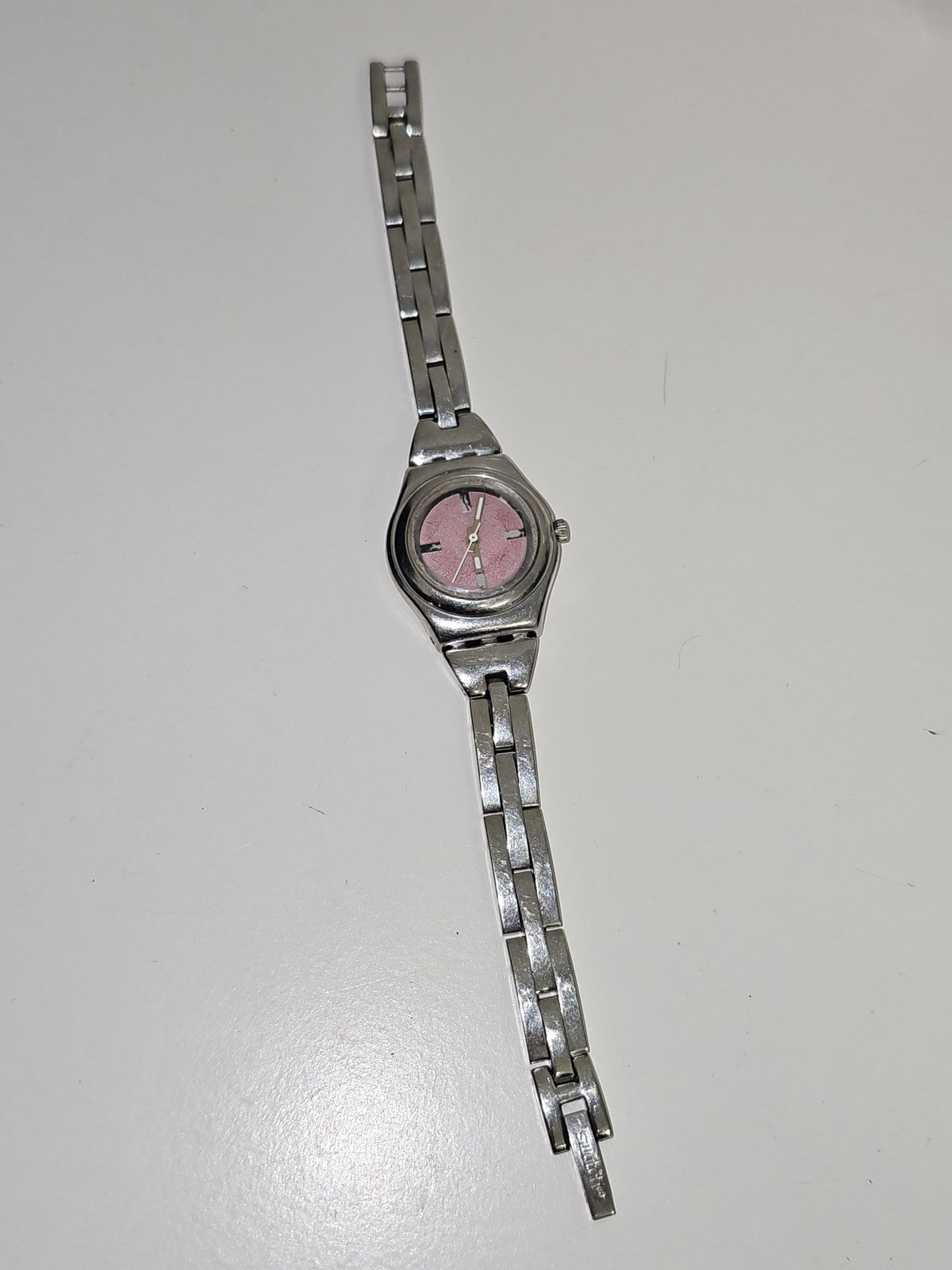Montre Swatch Irony Audacity 1999 femme acier inoxydable, fonctionne, élégante