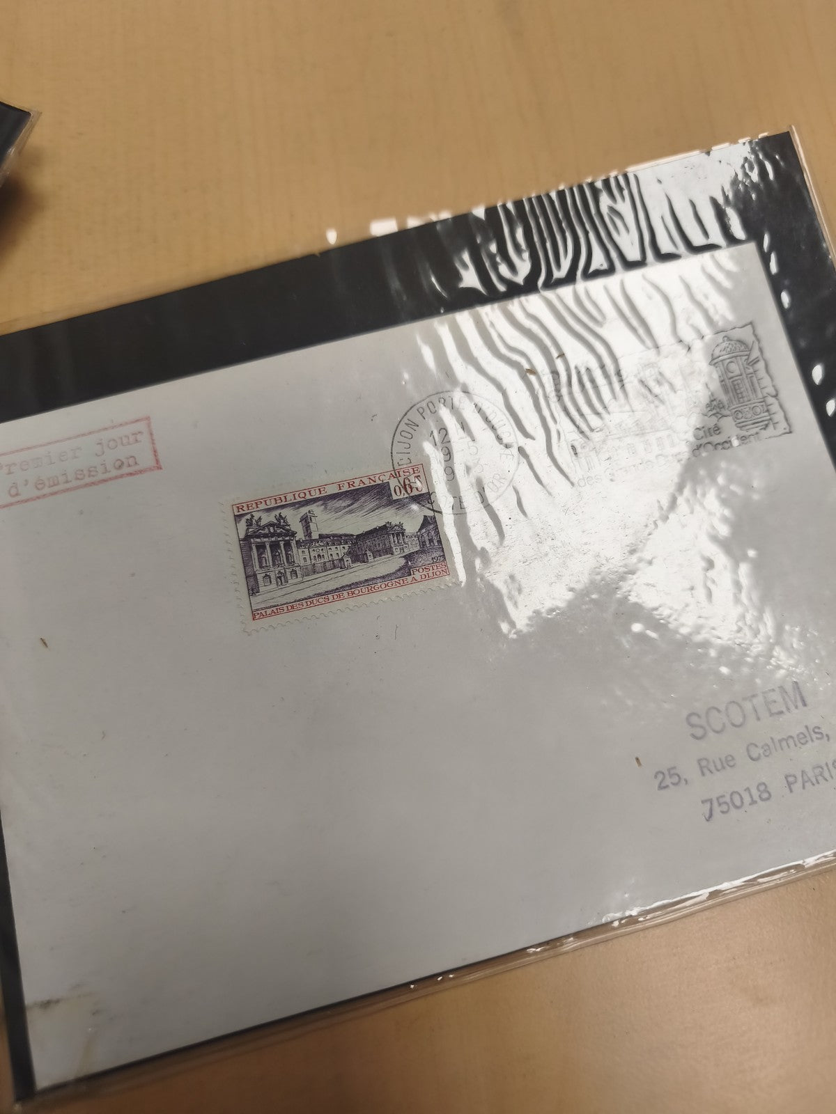 Enveloppe premier jour d'émission timbre République Française Dijon philatélie
