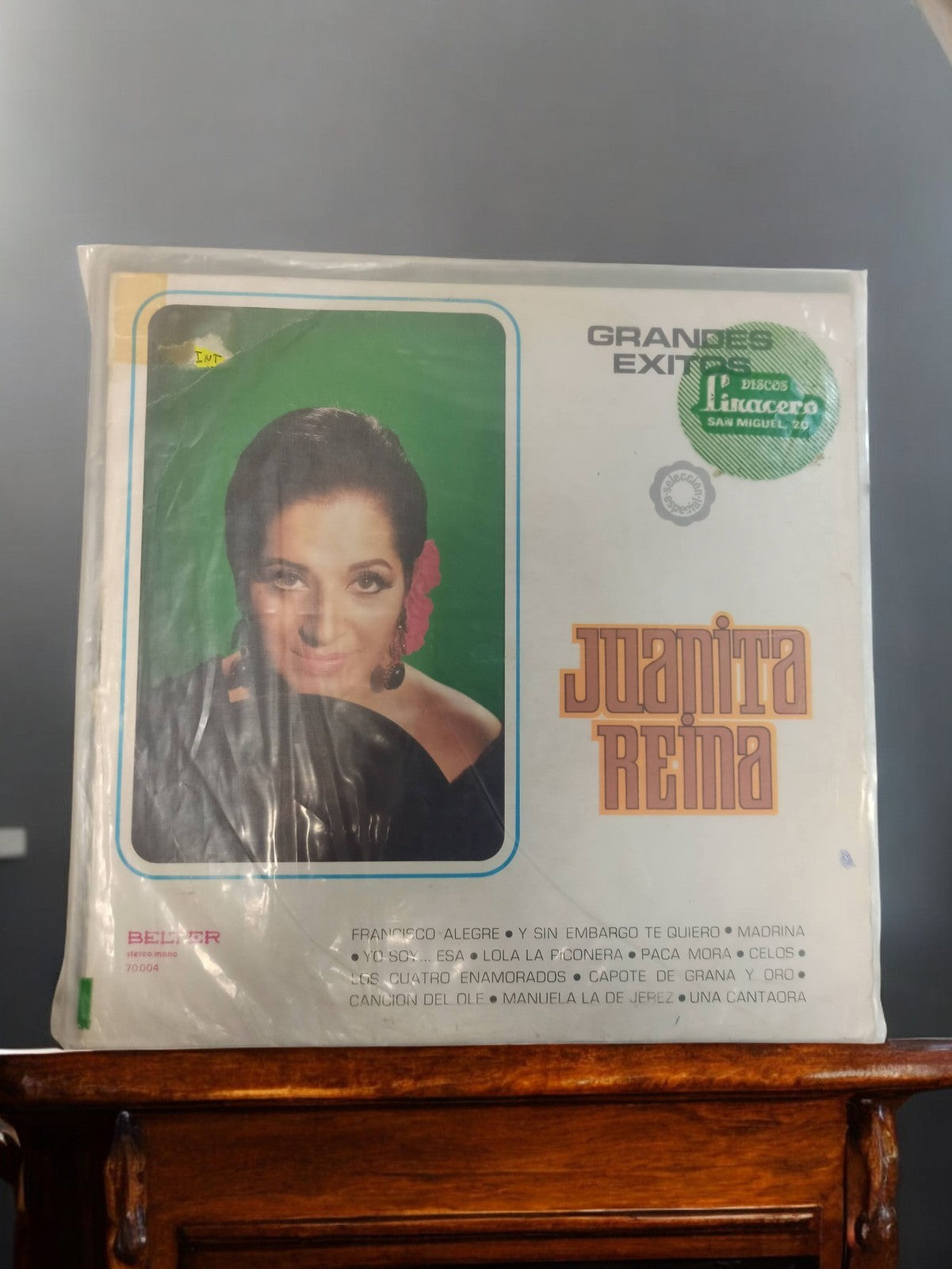 Vinyle 33 tours Juanita Reina Belter Espagne vintage ancien disque rétro