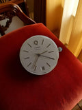 Cadran montre Timex quartz vintage, pièce horlogère, dateur argenté