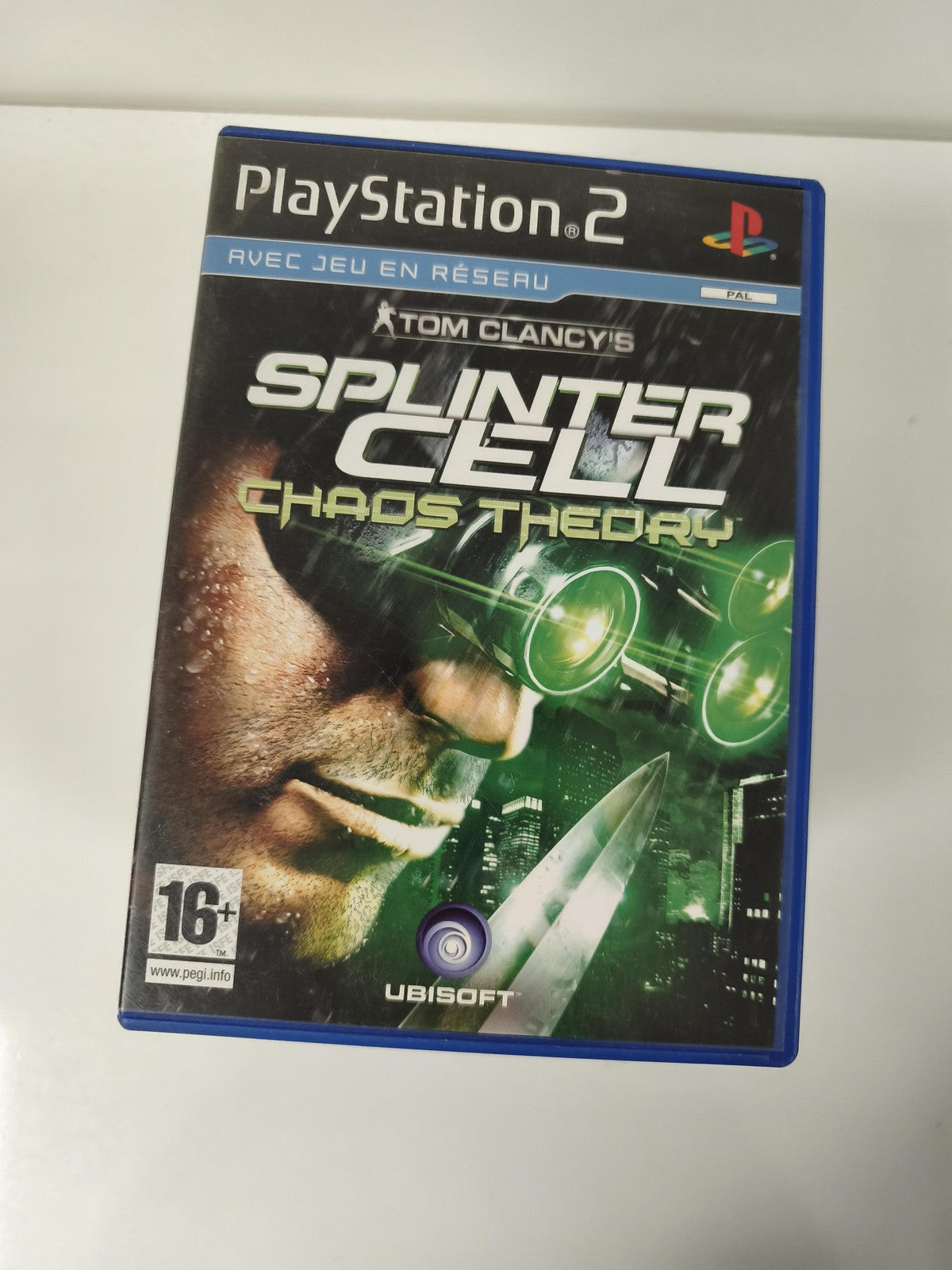 Boîtier vide pour Splinter Cell sur PS2, boîte d?origine Playstation sans disque