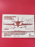 Enveloppe philatélie avion bombardier prototype illustration rouge papier recycl