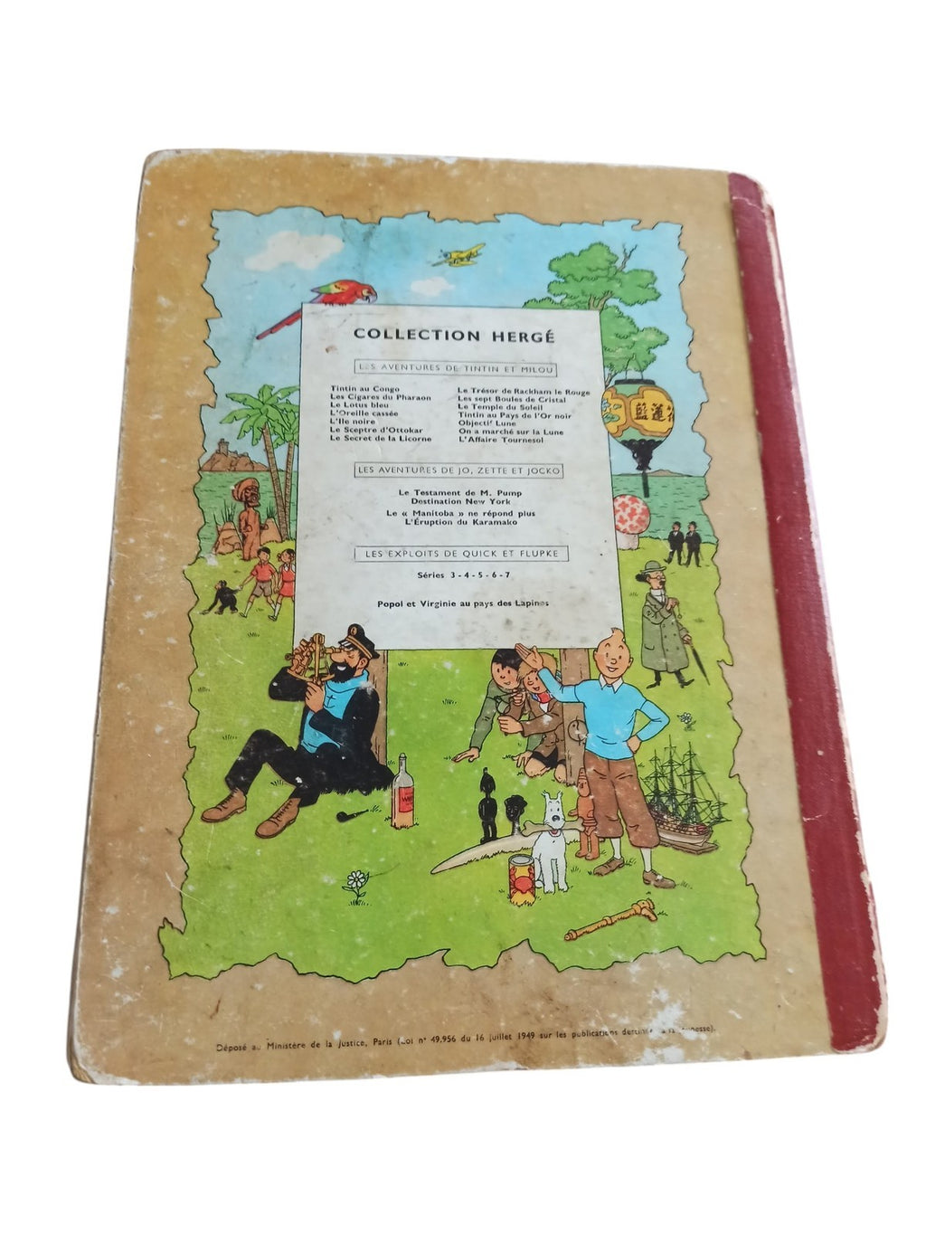 Bande dessinée Le testament de M. Pump Hergé Casterman édition vintage rare