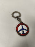 Porte-clés Air Algérie rond logo avion bleu rouge