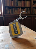 Porte-clés vintage Sipratic années 70, accessoire publicitaire rétro