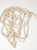 Gros collier artisanal en coquillages naturels, bijou original pour femme, occas