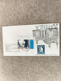 Lettre FDC Artphila 1975 Marianne 1F Bleu Paris timbre premier jour philatélie