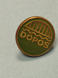 Vintage pin's Dopos rond vert collection badge ancien rétro (Ref 12)
